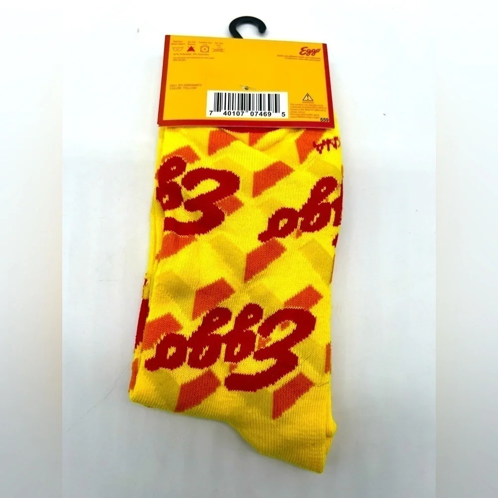 Eggo Waffle socks NWT